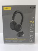 An as new Evolve2 75 professional headset (PN: 27599-999-889, EAN: 5706991024364).
