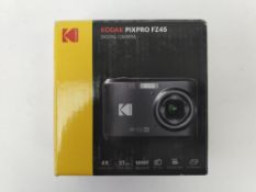 As new Kodak PIXPRO FZ45 Digital Camera, 4X optical zoom, 27mm wide angle, 16MP, Red.