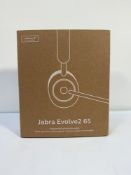 As new Jabra Evolve2 65 MS Stereo Wireless Headset (P/N: 26599-999-999, EAN: 5706991022803).