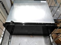 A Siemens warming drawer.