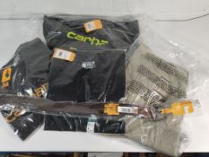Five Carhartt workwear clothing to include Two relaxed fit short sleeved t-shirts 2 x M, loose fit m