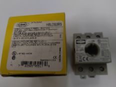As new Hubbell wiring device - Kellems HBLDS3RS replacement switch, three pole, 30A.