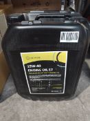 As new UK Hose 15W-40 Premium heavy duty engine oil E7 (20L).