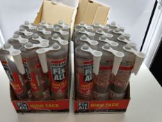 Twenty four Soudal Fix ALL High Tack- Invisible (transparent waterproof adhesive), 290ml (04/27).