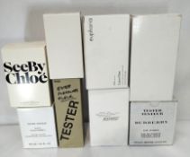 Thirty perfumes/testers and related to include Guerlain, Gucci, Dior, Burberry and more! (please not