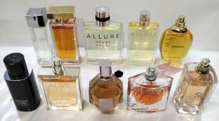 Thirty perfumes/testers and related to include Boss, Givenchy, Armani, Dolce & Gabbana and more! (pl