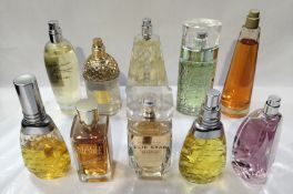 Thirty perfumes/testers and related to include Estee Lauder, Givenchy, Lancome, Guerlain and more! (