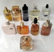 Thirty perfumes/testers and related to include Hugo Boss, Estee Lauder, Calvin Klein, Givenchy and m