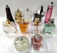Thirty perfumes/testers and related to include Lancome, Givenchy, Boss, Mugler and more! (please not