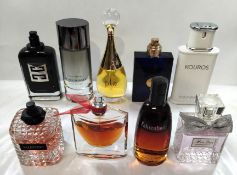 Thirty perfumes/testers and related to include Lancome, Dior, Armani, YSL and more! (please note: so