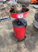 Waste oil drain tank