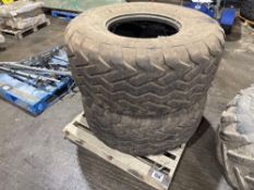 Pair Vredestein 560/60R22.5 tyres only