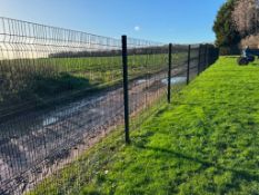 15No 3m long x 1.97m tall Zebex fencing panels and associated posts NB: Please note this will be ava