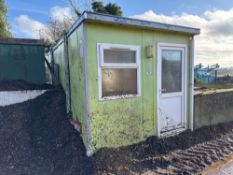 Insulated 18' x 10' double glazed cabin. Buyer to remove, sold in situ