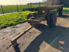 4 wheel bale trailer, 6.1m x 2.2m on 9.00-20 wheels and tyres ​​​​​​​NB: No VAT on this lot