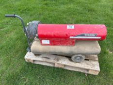 Thermobile space heater, single phase