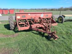 International Harvester 6-2 3m trailed drill. Serial No: 2055