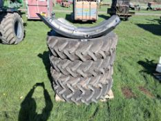 Set Mitas 320/85R32 wheels and tyres to suit Househam sprayer with mudguards