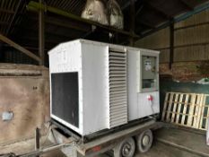 Welvent 23kW packaged grain cooler on tine mounted skid unit, 3 phase. Serial No: A23457. NB: Traile