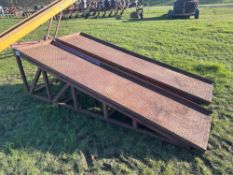 Pair heavy duty metal ramps