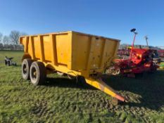 Bailey 14t construction dump trailer with sprung drawbar and air brakes