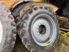 Set Mitas 320/85R32 wheels and tyres to suit Househam sprayer with mudguards