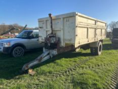 Ex Volvo 12t drop side aluminium trailer single axle