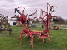 Lely Lotus Stabilo 600 4 rotor tedder, linkage mounted NB: Manual in office