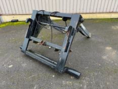 Strimech hydraulic adjustable bag lifter with Merlo attachments