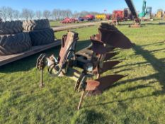 Ransomes TSR108A 4 furrow reversible plough with skimmers