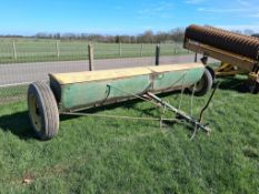 John Deere trailed 12ft drill on 7.50-20 wheels and tyres. Spares or Repairs