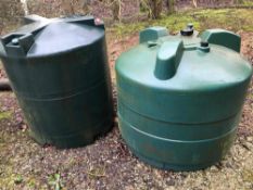 2No plastic fuel tanks