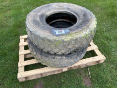 Pair Michelin 255/100R26 tyres only