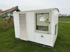 Welvent 23kW packaged grain cooler on tine mounted skid unit, 3 phase. Serial No: A23457. NB: Traile