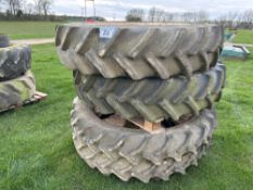 Set Goodyear13.6R38 AND 9.5R44 wheels and tyres, 8 stud