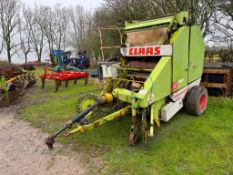 Claas Rollant 44 round baler on 11.5/80-15.3 wheels and tyres. Machine No: 00407754