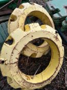 2No. John Deere Wheel Weights - (Nottinghamshire)