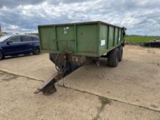 1983 Ray Larrington 10t twin axle trailer with hydraulic tailgate