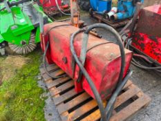 Quantity lorry oil tipping tanks, aluminium and steel, rear cab and side mounted, hydraulic packs an