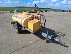 Easireach single axle fuel bowser with 12v pump on ball hitch