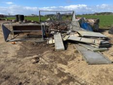 Quantity mixed metal including feeders, sheets etc.