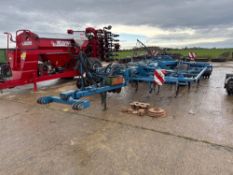 Rabe Profibird 4m hydraulic folding cultivator. NB: Missing front disc shaft