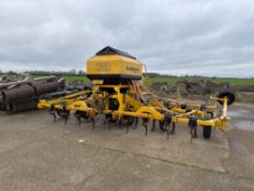 2012 Claydon Hybrid 6m drill hydraulic folding with bout markers and slug pelleter, comes with quant
