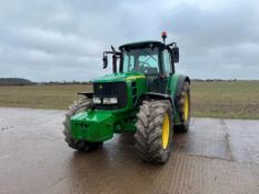 2010 John Deere 6930 40kph PowerQuad 4wd tractor, 3No manual spools, front suspension, pick up hitch