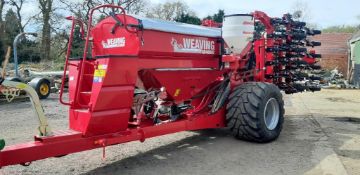 2018 Weaving GD4000T 4m trailed direct drill with 5,000l hopper, 24 coulters with 166mm row spacing,