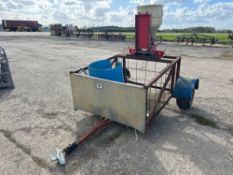 Stocks slug pelleting low ground pressure trailer, c/w control box