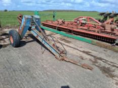 G Miles & Son single leg mole plough, trailed. Serial No: 332R
