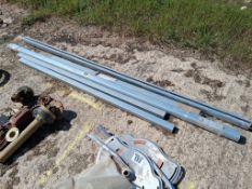 Quantity galvanised door runners