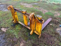 Pallet tines on Volvo industrial attachments