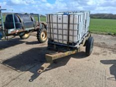 Single axle IBC carrier on 8.25R16 wheels and tyres
